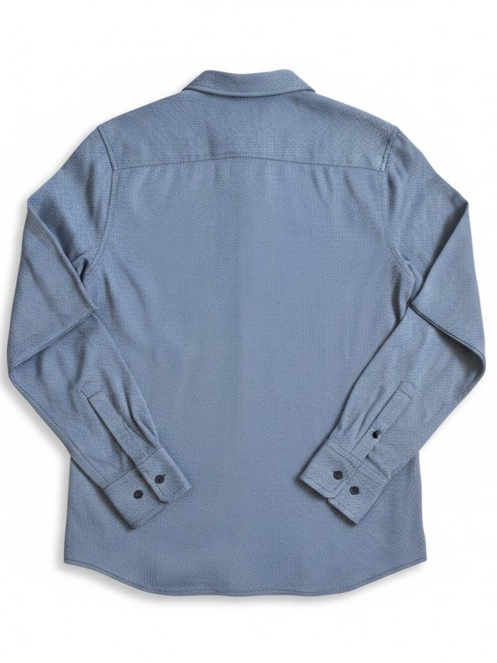 Calvin Klein Grey Textured Long Sleeve Shirt Medium - Picture 2 of 3
